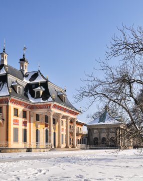 Bergpalais im Schlosspark Pillnitz, Sachsen, Deutschland, Europa &copy; Torsten Becker - stock.adobe.com